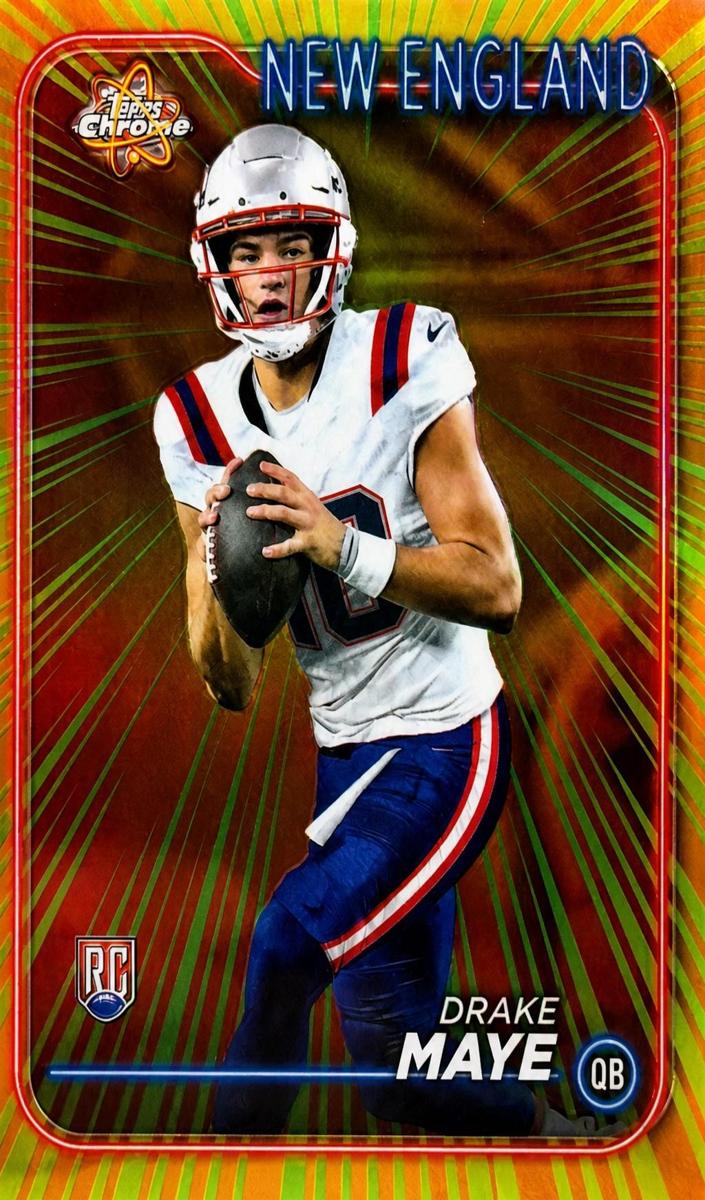 2024 Topps Chrome Football Drake Maye #RR-3
