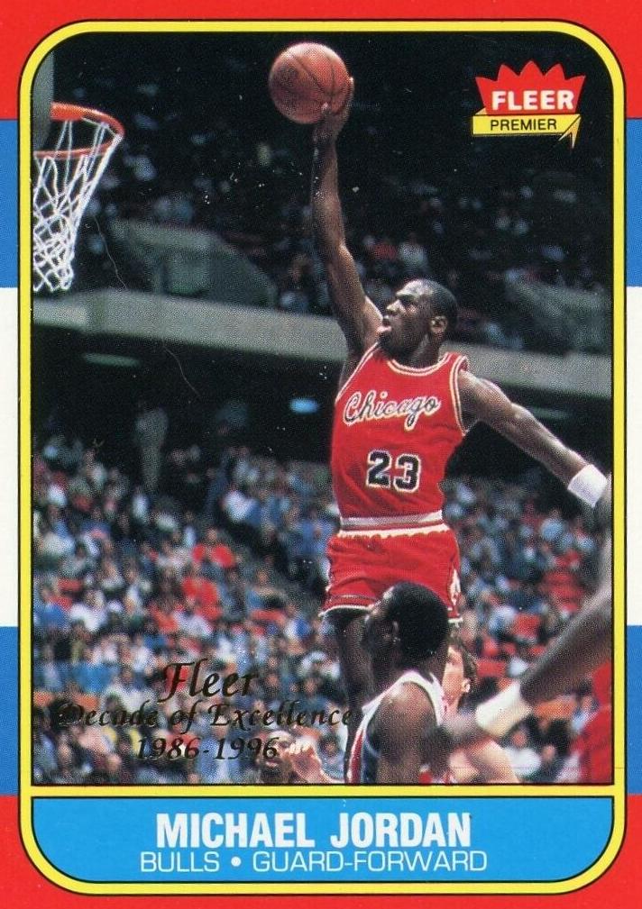 1996 Fleer Basketball Michael Jordan #4 PSA 10