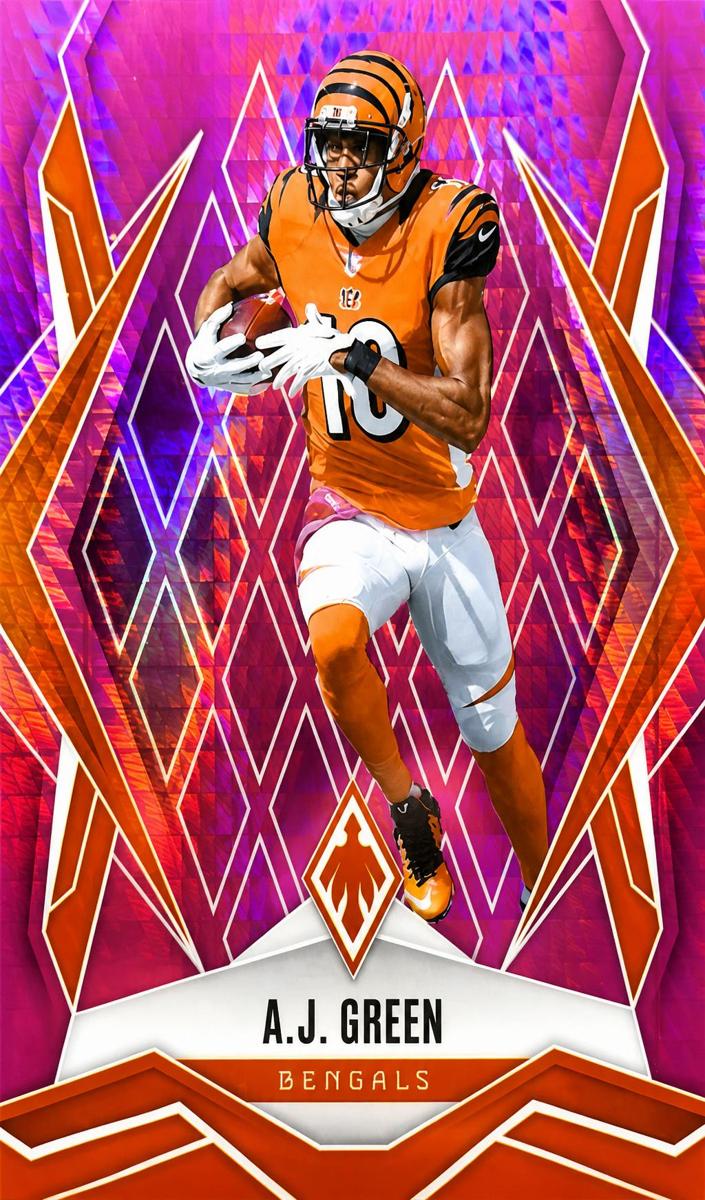 2025 Panini Phoenix Football Pink Hyper A.J. Green #100