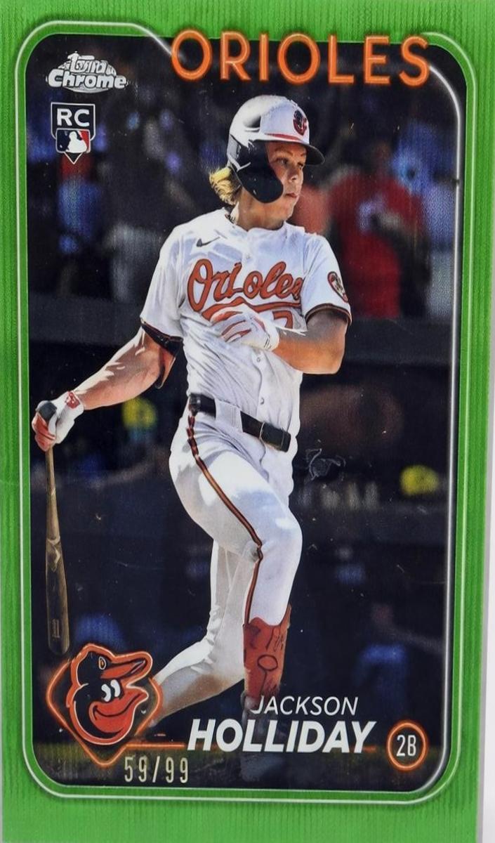 2024 Topps Chrome Update Baseball Green Wave Jackson Holliday #USC200 PSA 9