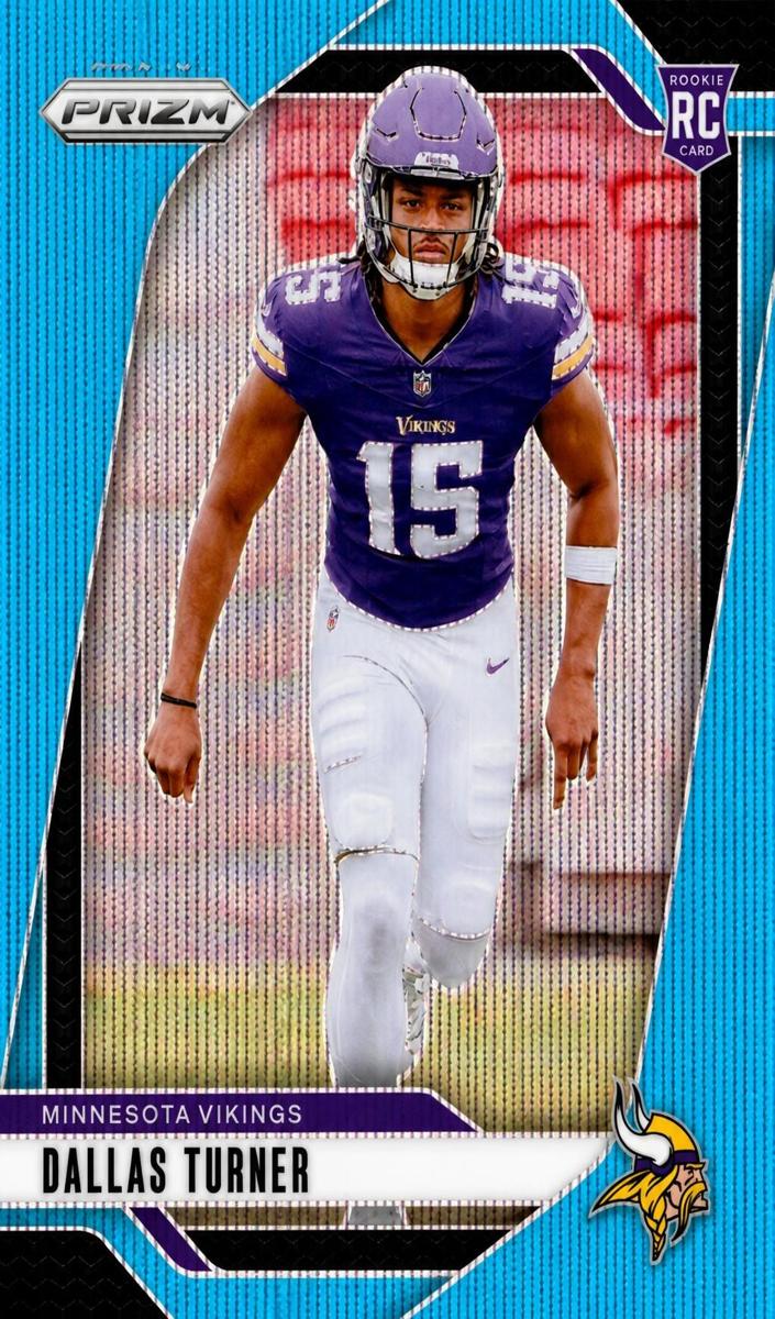 2024 Panini Prizm Football Blue Wave Dallas Turner #324