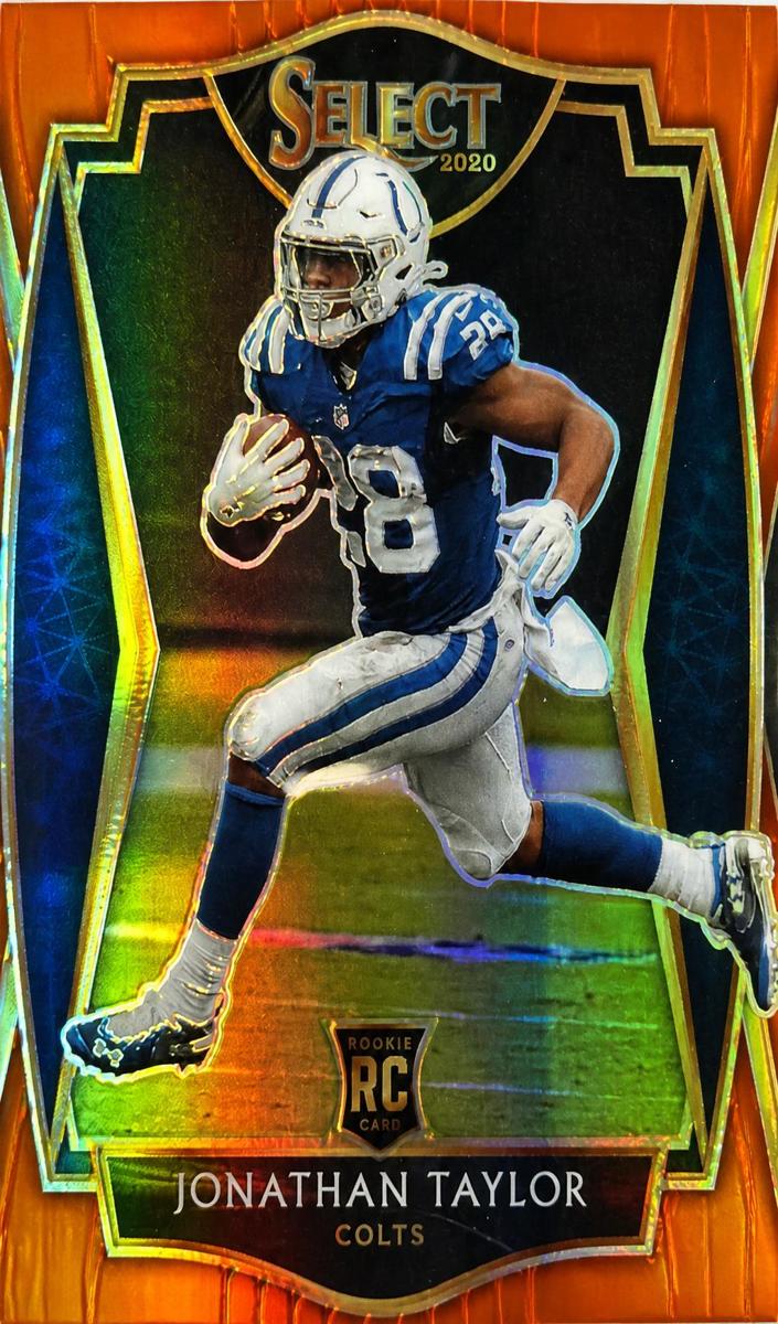 2020 Panini Select Football Die Cut Orange Jonathan Taylor #153 SGC 10