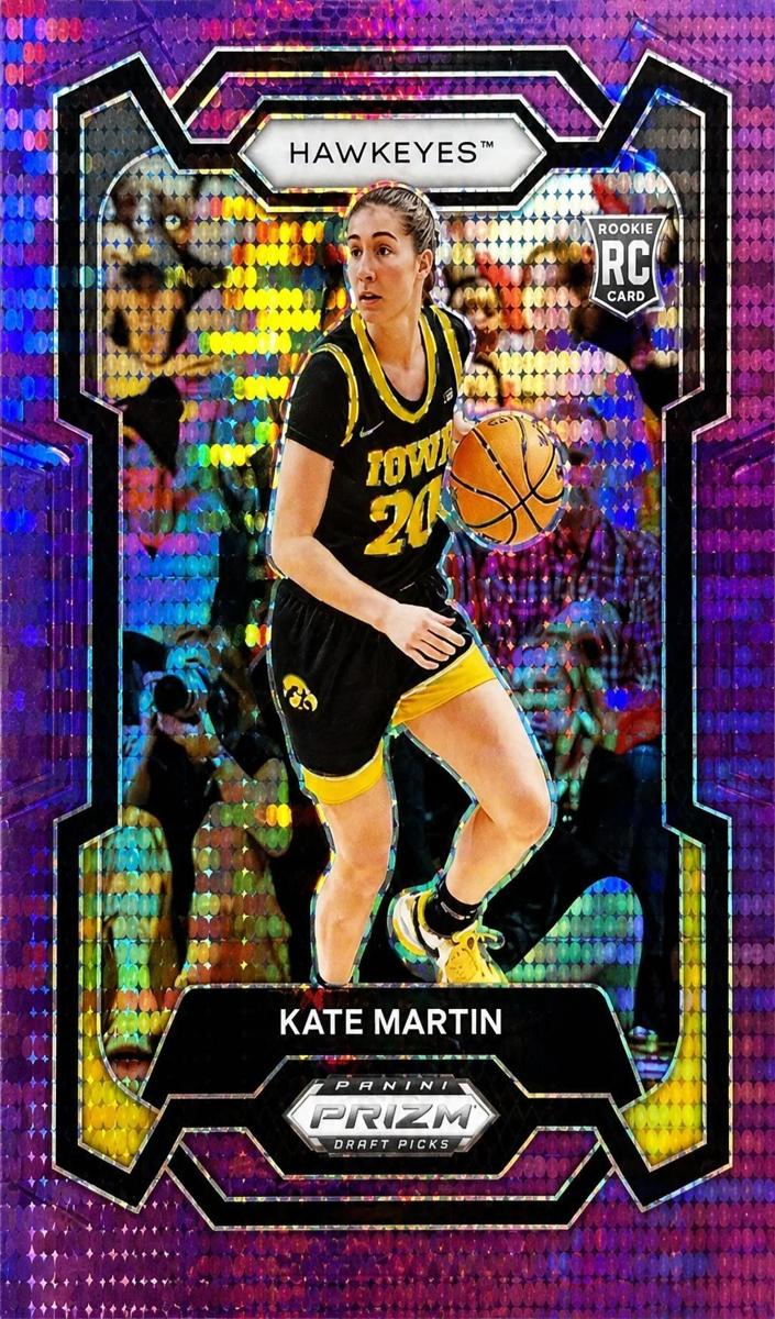 2024 Panini Prizm Draft Picks Basketball Purple Pulsar Kate Martin #62