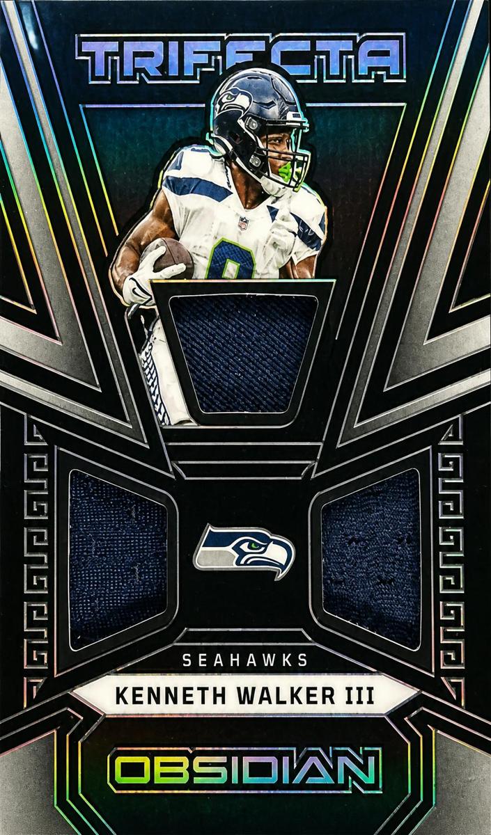 2023 Panini Obsidian Football Kenneth Walker III #TRI-KWA