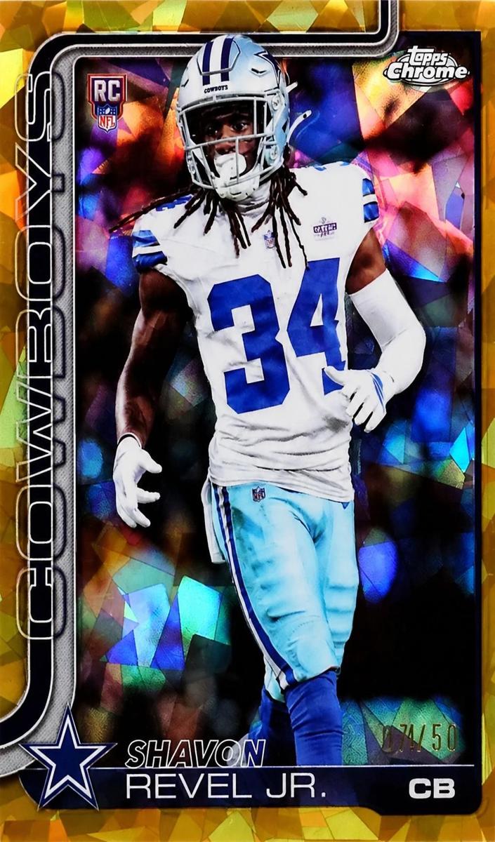2025 Topps Chrome Sapphire Football Gold Shavon Revel Jr. #301