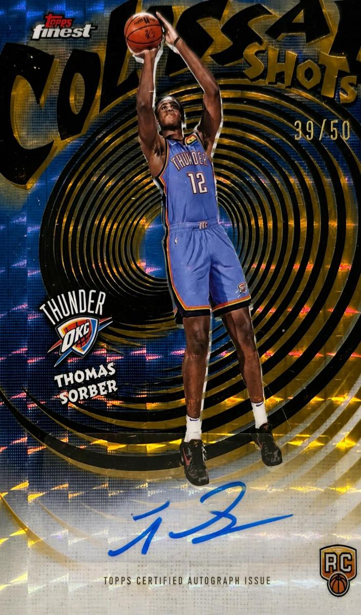 2025 Topps Finest Basketball Gold Geometric Refractor Thomas Sorber #CS-TS