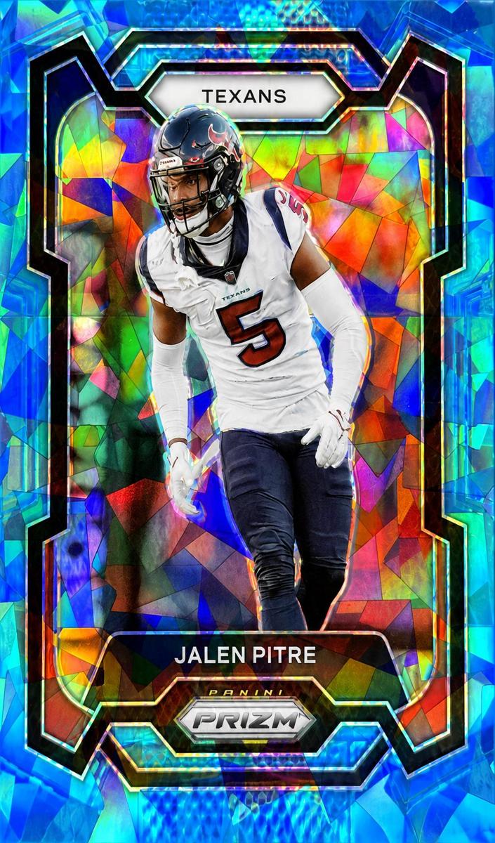 2023 Panini Prizm Football Blue Ice Jalen Pitre #120 PSA 9