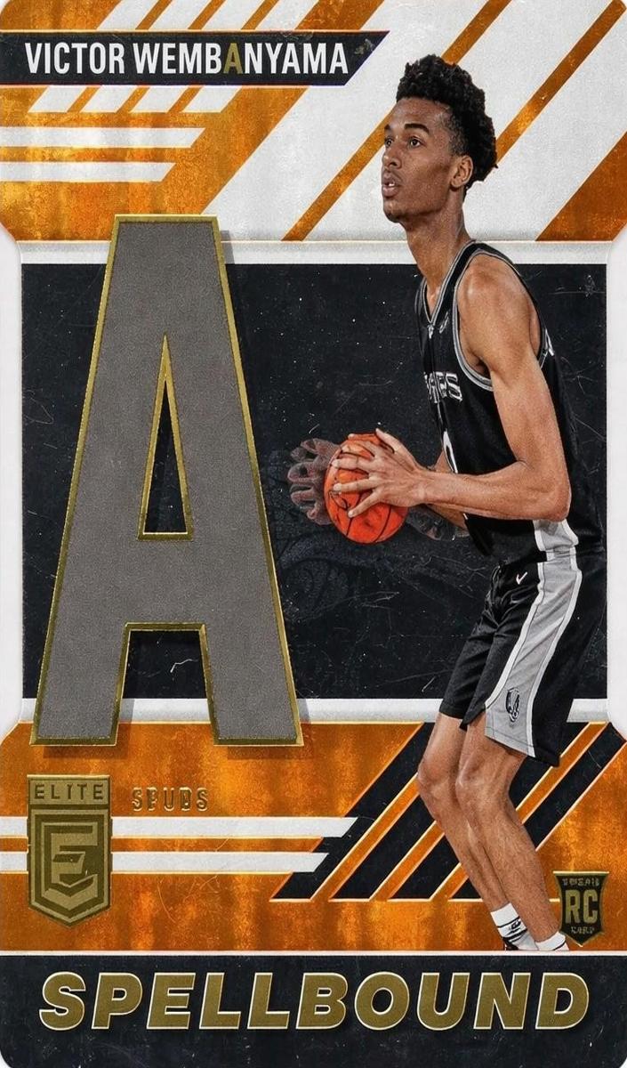 2023 Donruss Elite Basketball Orange Die Cut Victor Wembanyama #5 PSA 8