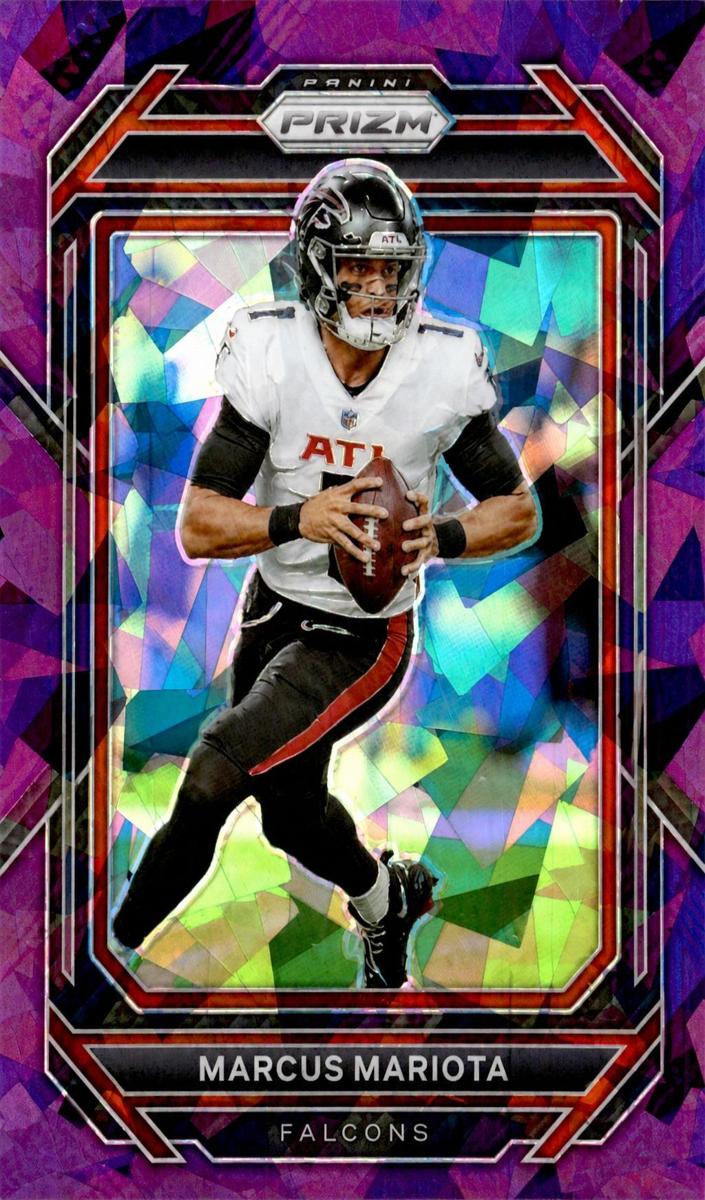 2022 Panini Prizm Football Purple Ice Marcus Mariota #11