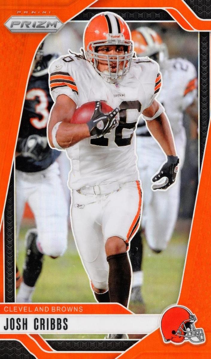 2024 Panini Prizm Football Orange Josh Cribbs #72