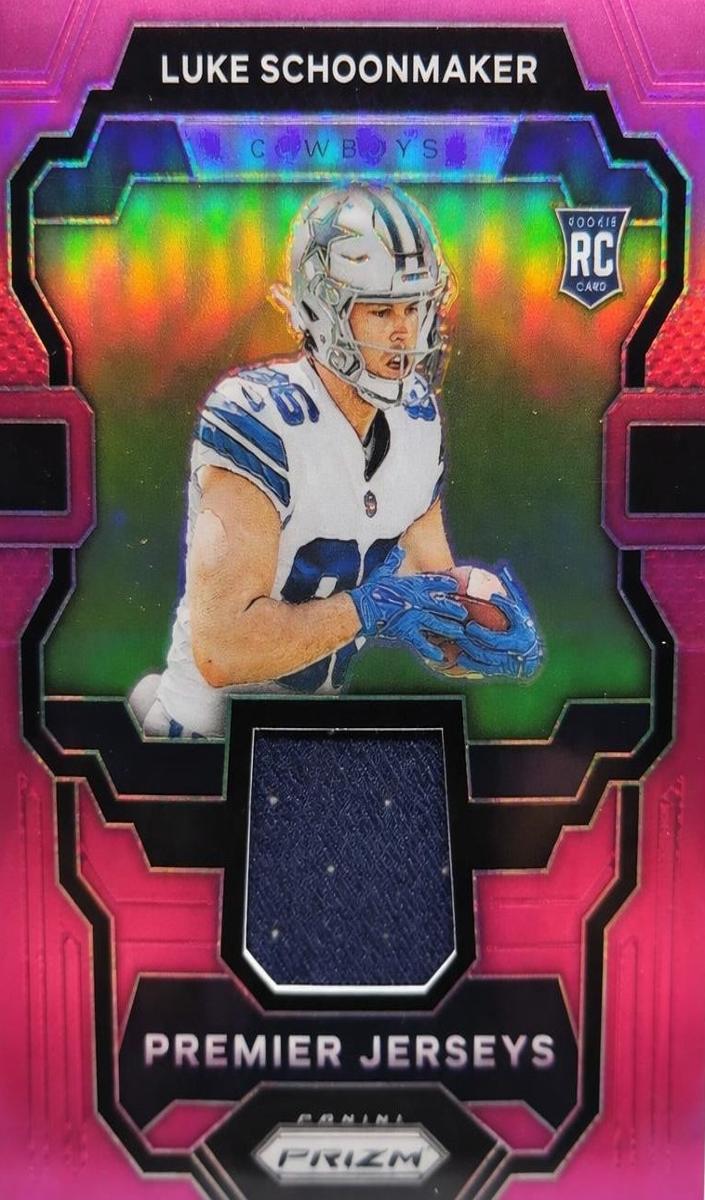 2023 Panini Prizm Football Pink Luke Schoonmaker #PJ-LS PSA 8.5