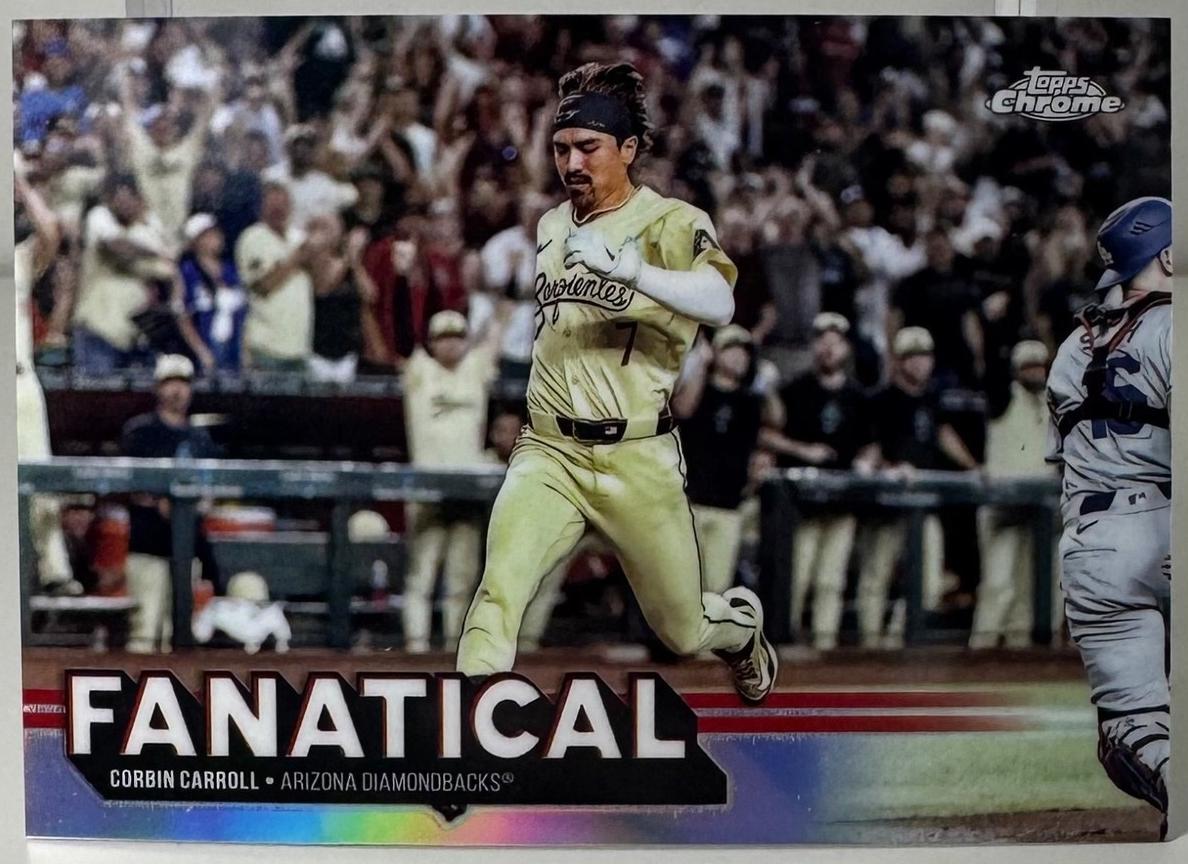 2025 Topps Chrome Baseball Corbin Carroll #FAN-8