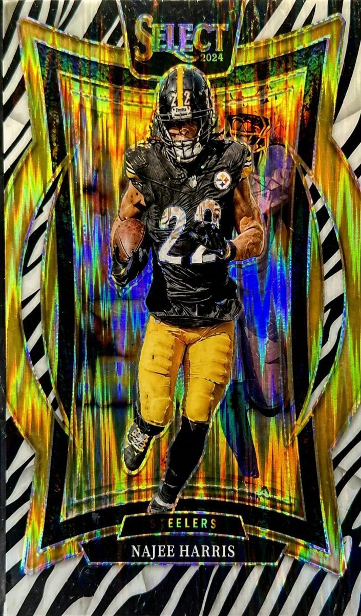 2024 Panini Select Football Zebra Shock Najee Harris #85 PSA 10