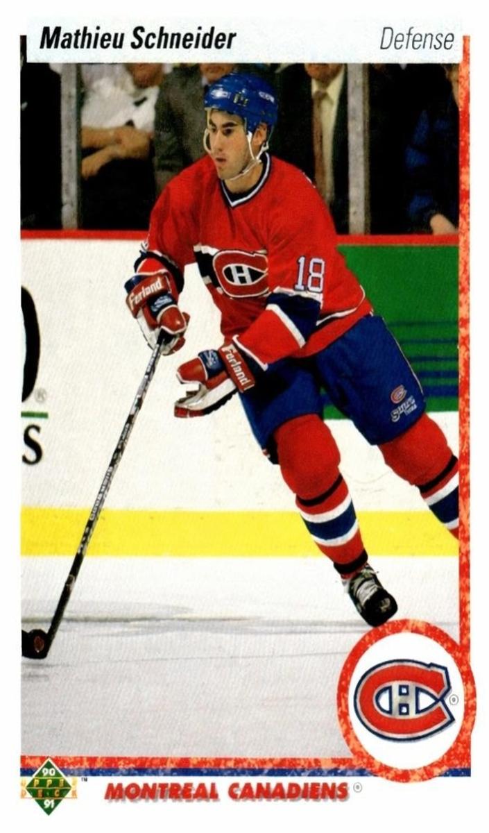 1990 Upper Deck Hockey Mathieu Schneider #334 PSA 10