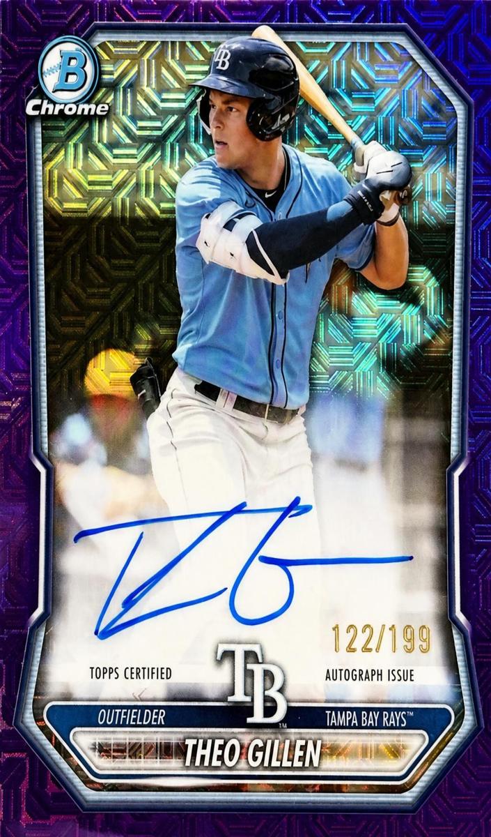 2026 Bowman Mega Box Baseball Purple Mojo Refractor Theo Gillen #BMA-TG