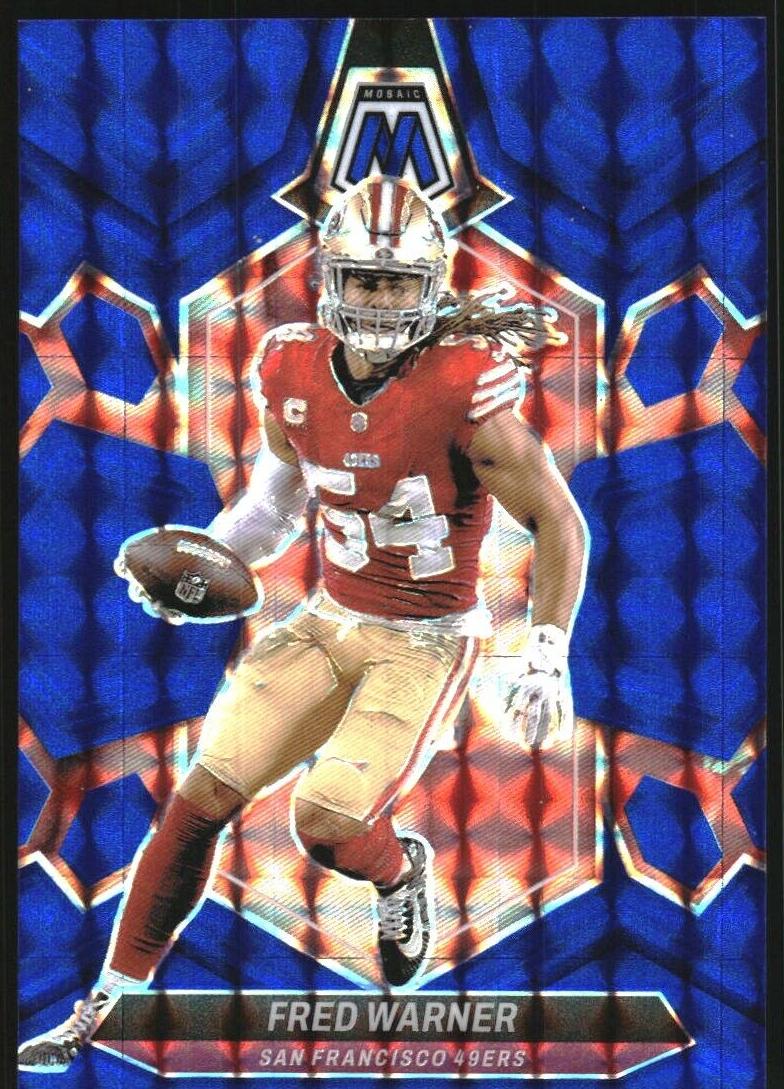 2024 Panini Mosaic Football Blue Fred Warner #196