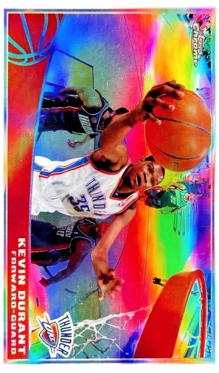 2009 Topps Chrome Basketball Refractor Kevin Durant #68