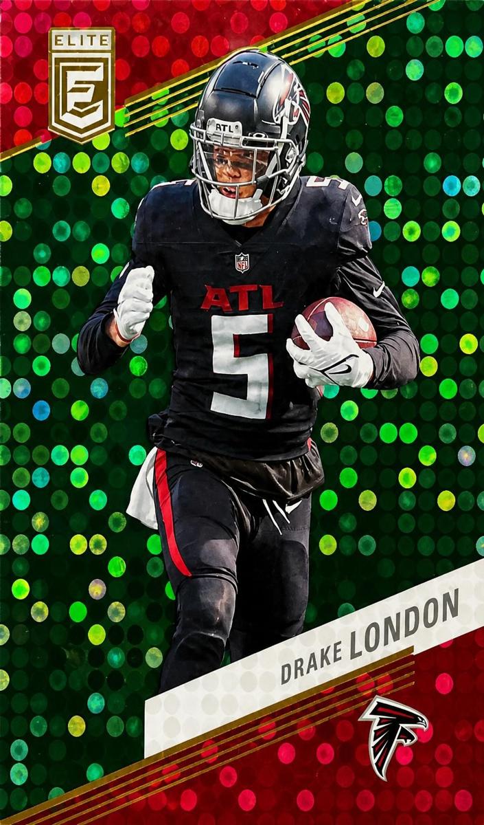 2023 Donruss Elite Football Green Disco Drake London #36