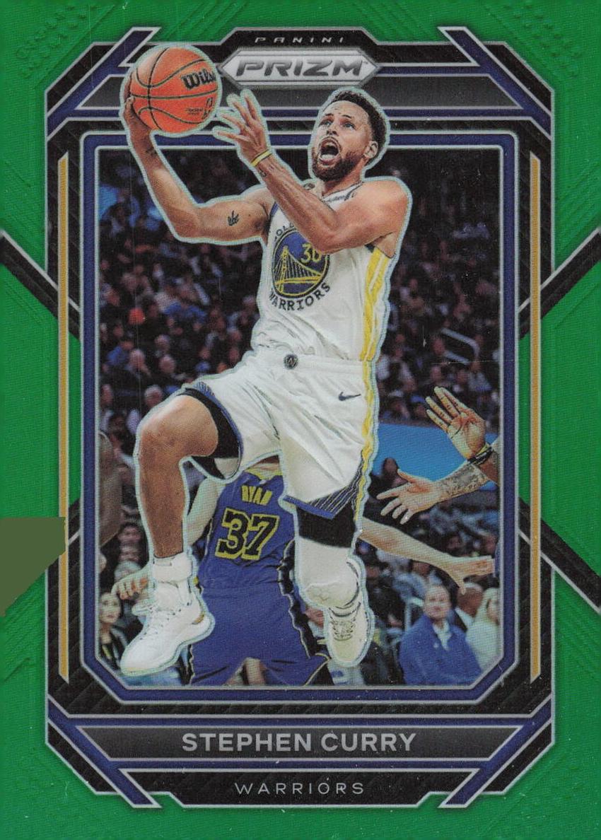 2022 Panini Prizm Basketball Green Stephen Curry #101 PSA 8.5