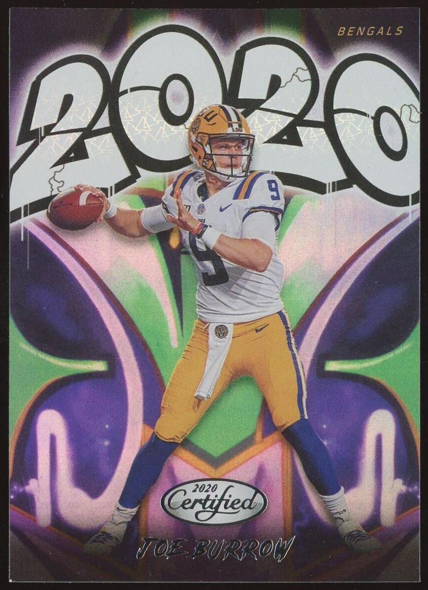 2020 Panini Certified Football Joe Burrow #2020-JB PSA 9