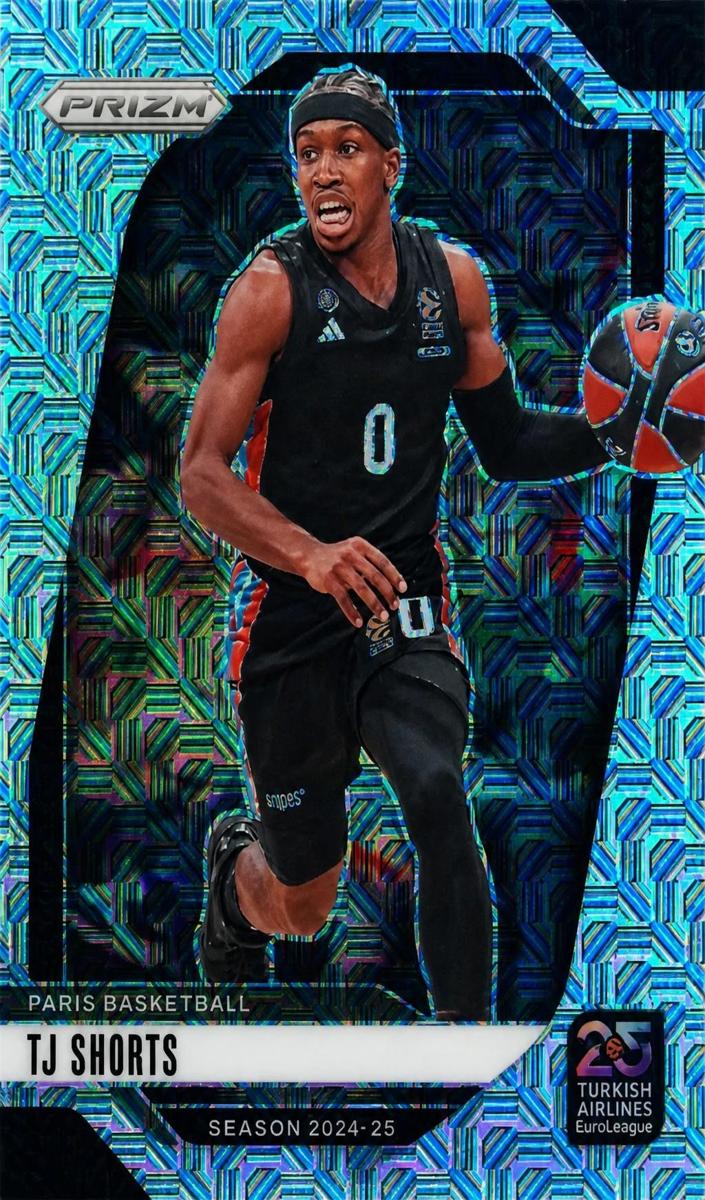 2024 Panini Prizm Turkish Airlines EuroLeague Basketball Mojo TJ Shorts #37
