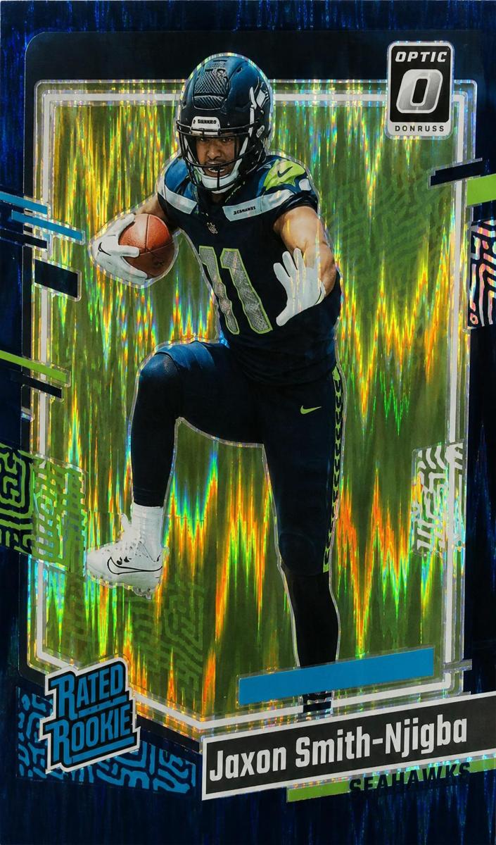 2023 Donruss Optic Football Purple Jaxon Smith-Njigba #293 PSA 9