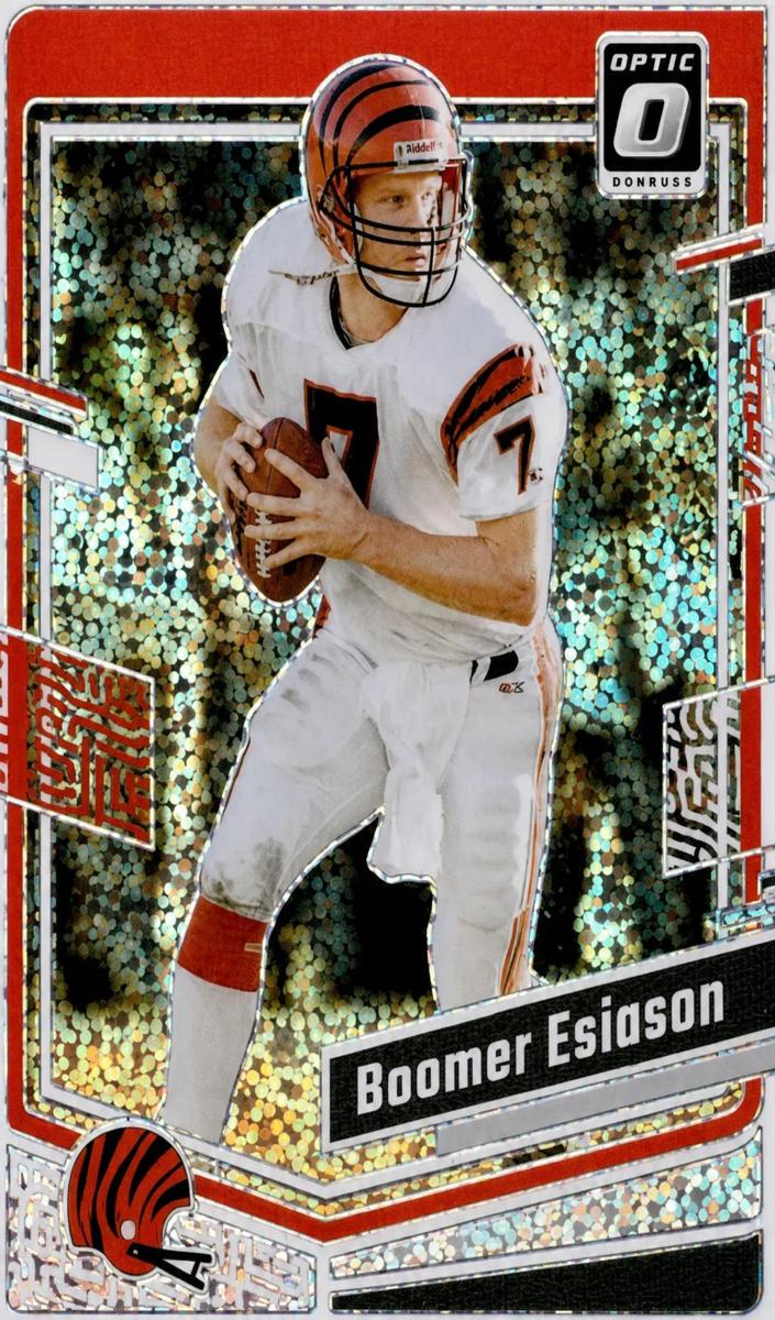 2023 Donruss Optic Football White Sparkle Boomer Esiason #38