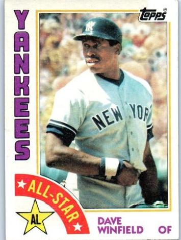 1984 Topps Baseball Dave Winfield #402