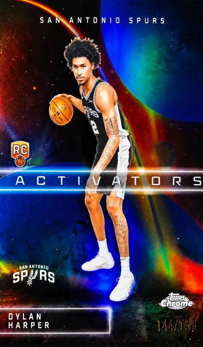 2025 Topps Chrome Basketball Blue Refractor Dylan Harper #AC-12