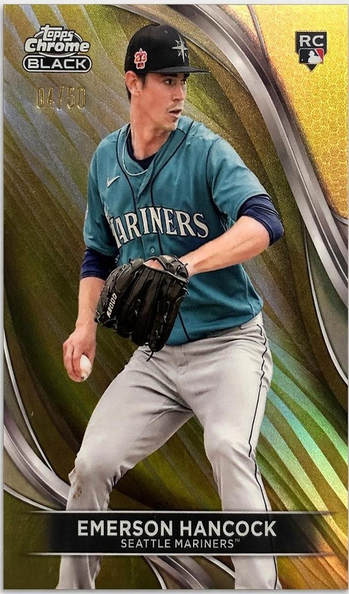 2024 Topps Chrome Black Baseball Gold Emerson Hancock #52