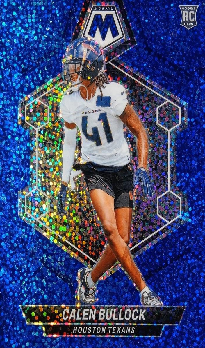 2024 Panini Mosaic Football Blue Sparkle Calen Bullock #365