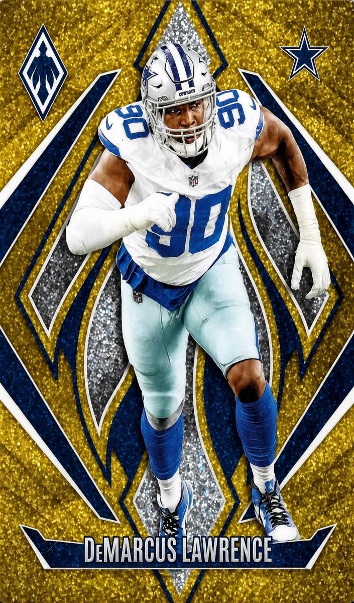 2024 Panini Phoenix Football Gold DeMarcus Lawrence #40