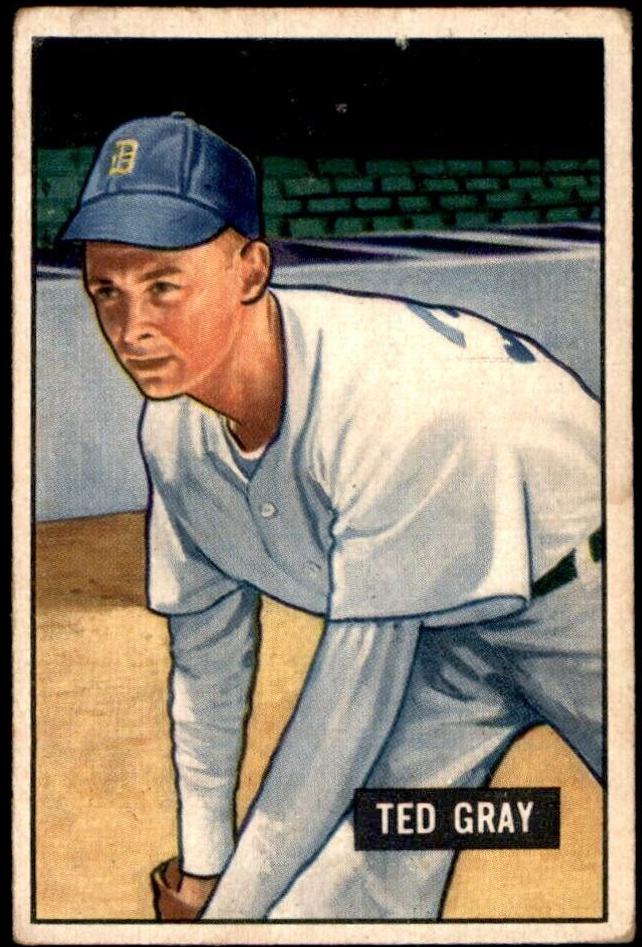 1951 Bowman Baseball Ted Gray #178