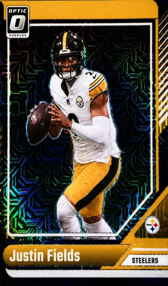 2024 Donruss Optic Football Blue Mojo Justin Fields #164