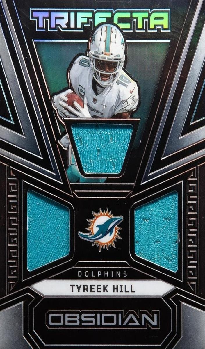 2023 Panini Obsidian Football Tyreek Hill #TRI-THI PSA 8.5