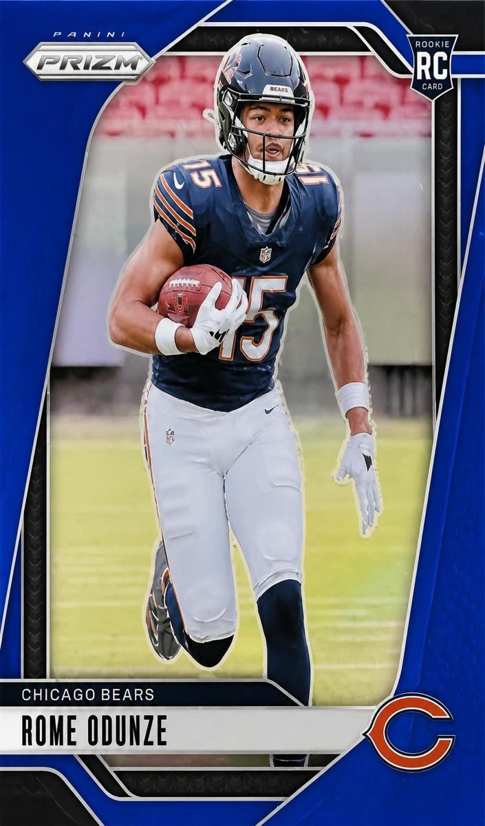 2024 Panini Prizm Football Blue Rome Odunze #385