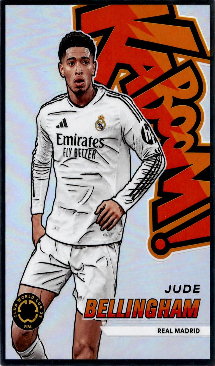 2025 Panini Prizm FIFA Club World Cup Soccer Jude Bellingham #19 PSA 9