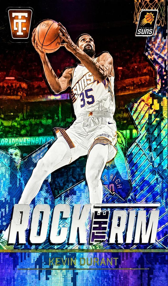 2024 Panini Totally Certified Basketball Mirror Platinum Blue Camo Kevin Durant #24