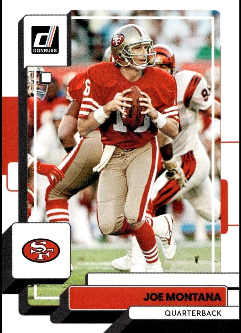 2022 Panini Donruss Football Joe Montana #23 PSA 10
