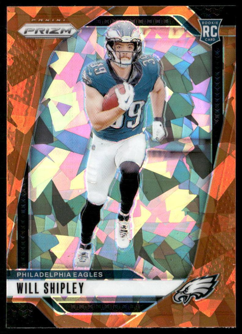 2024 Panini Prizm Football Orange Ice Will Shipley #397 PSA 9