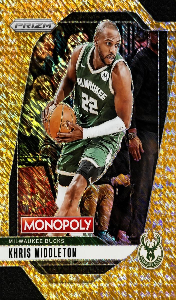 2024 Panini Prizm Monopoly Basketball Gold Millionaire Shimmer Khris Middleton #9