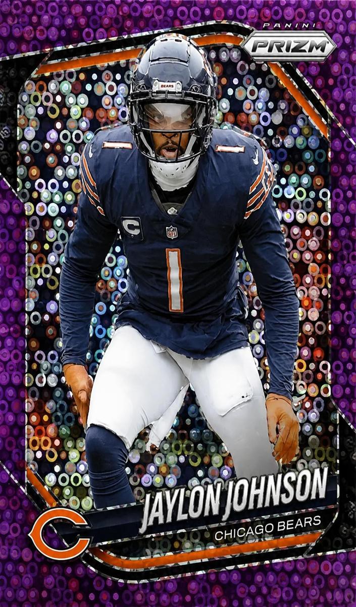 2025 Panini Prizm Football No Huddle Purple Jaylon Johnson #44