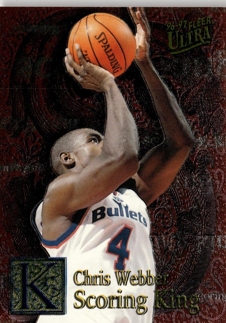 1996 Fleer Ultra Basketball Plus Chris Webber #29