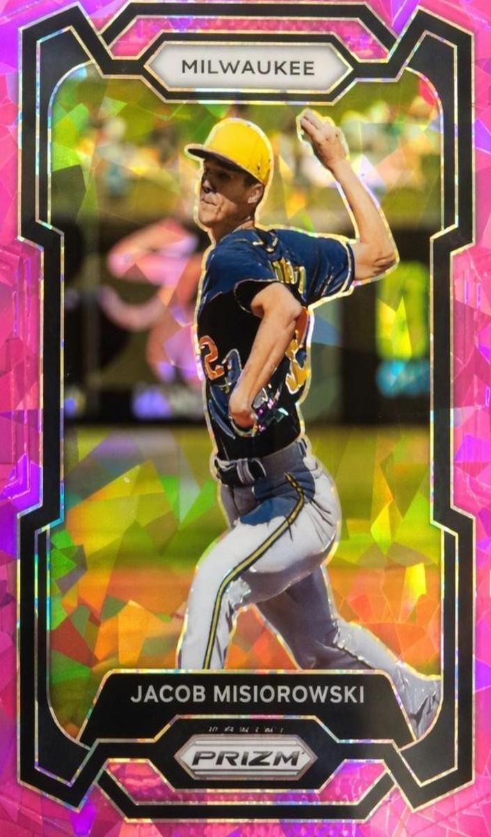 2024 Panini Prizm Baseball Pink Ice Jacob Misiorowski #114 PSA 9