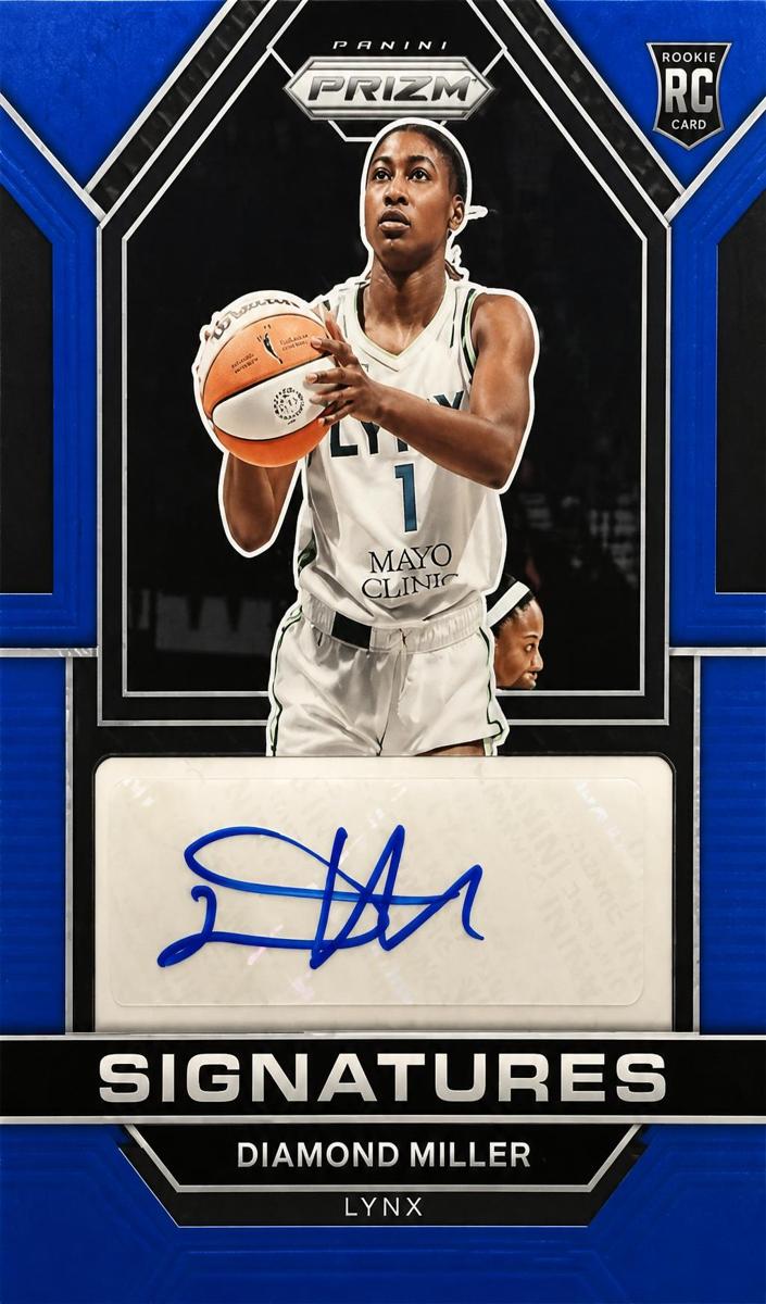 2023 Panini Prizm WNBA Basketball Blue Diamond Miller #SG-DML PSA 8.5