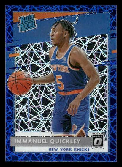 2020 Donruss Optic Basketball Blue Velocity Immanuel Quickley #175