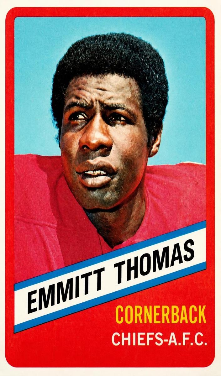 1976 Topps Wonder Bread Football Emmitt Thomas #22