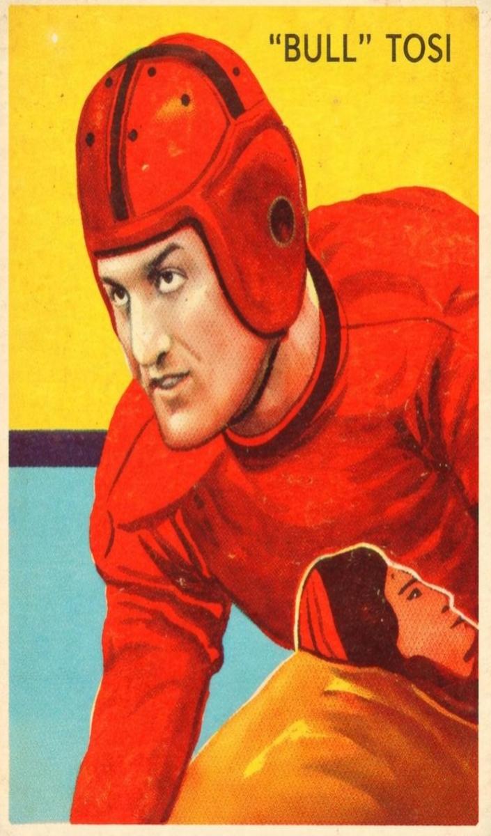 1935 National Chicle Football Bull Tosi #27 PSA 5