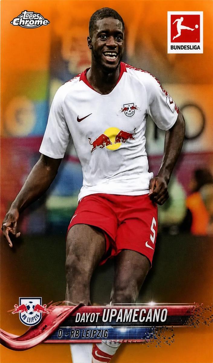 2018 Topps Chrome Bundesliga Soccer Orange Dayot Upamecano #77