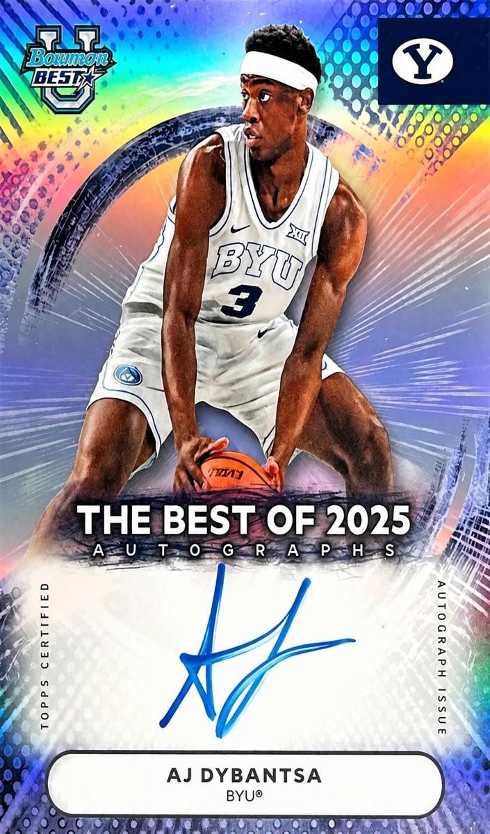 2025 Bowman Best University Basketball Refractor AJ Dybantsa #BA-AD